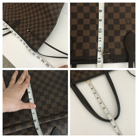 Louis Vuitton Neverfull GM Damier Authentic Tote Bag Brown Canvas with Dust Bag - Picture 10 of 16